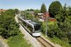 Åbning af Odderbanen inden sommerferien er stadig en mulighed. Her er det en testkørsel ved Tranbjerg sidste år. Arkivfoto: Aarhus Letbane