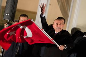 Tyrkiets udenrigsminister Mevlüt Cavusoglu. Foto: Daniel Reinhardt/AP