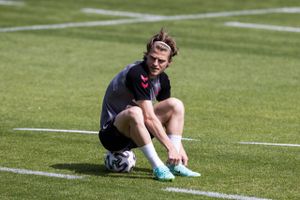 Mathias Jensen har spillet fem A-landskampe for Danmark inden EM. Foto: Gregers Tycho