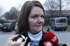Søs Marie Serup ankommer til afhøring.