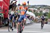Den tidligere Riwal-rytter Jonas Aaen Jørgensen, der nu er gået på cykelpension, vandt et gadeløb i Hadsten 2017. Arkivfoto: Henning Bagger/Ritzau Scanpix