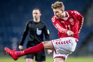 Nicklas Bendtner, der senest spillede en landskamp for Danmark i foråret 2018, er ny mand i FC København. Foto: Mads Claus Rasmussen/Ritzau Scanpix