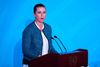 - Vi er klar til at dele ud af vores erfaringer og tage yderligere internationalt lederskab, sagde statsminister Mette Frederiksen (S) på FN's klimatopmøde i New York. Foto: Johannes Eisele/ AFP