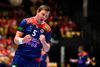 Sander Sagosen har indtil nu scoret 17 mål og lavet 12 assists i fire VM-kampe. Foto: Jonathan Nackstrand/AFP