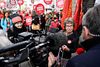 Radiograf Rådets formand Charlotte Graungaard Falkvard og formand for Dansk Sygeplejeråd Grete Christensen, da forligsmanden, Dansk Sygeplejeråd (DSR) og arbejdsgiverne i Danske Regioner og Kommunernes Landsforening mødes i Forligsinstitutionen i København fredag den 7. maj 2021. Det sker, efter sygeplejerskerne stemte med et snævert nej til et overenskomstforlig, som fagforeningen havde forhandlet hjem med arbejdsgiverne. Første møde i Forligsen fandt sted 28. april. Sygeplejerskerne har varslet strejke med start 21. maj.. (Foto: Philip Davali/Ritzau Scanpix)