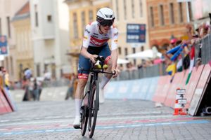 Mattias Skjelmose blev nummer 21 på enkeltstarten, dagen efter han indledte Giro d'Italia med en 10.-plads på 1. etape.
Foto: Bernadett Szabo