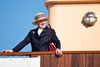Dronning Margrethe ankom til Hanstholm med kongeskibet Dannebrog, mandag d. 30. august 2021. Dronningen skulle bl.a. besøge Bunkermuseet og Nationalpark Thy. Foto: Henning Bagger/Ritzau Scanpix