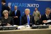 Den utvetydige opbakning til Natos gensidige sikkerhedsgaranti, som Trump aldrig har givet og alle forventede at få, kom heller ikke. Foto: Matt Dunham/AP