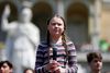 Thunberg kommer til at tale på Christiansborg Slotsplads, hvor hun bliver hovedtaleren foran flere tusinde mennesker. Arkivfoto: Yara Nardi/Ritzau Scanpix