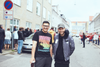 30-årige Daniel Sørensen (tv.), der smeltede pigehjerter, da han som 12-årig rappede og kastede håndtegn som Danny Kool, startede i fjor sin burgerrestaurant sammen med koncertarrangør og promoter Christoffer No (th.). Foto: WeDoBurgers