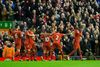 Skudstatistikken lød kort før tid på 23-5 til Liverpool, hvilket var et reelt billede på kampen.
