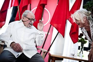 Anker Jørgensens fødselsdagsreception, Anker fylder 90 år.