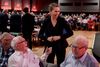 Mette Frederiksen og Thorkild Simonsen på den første dag af Socialdemokraternes kongres i Aalborg. Foto: René Schütze