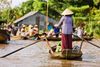 Livet flyder stille af sted på Mekong-floden. Foto: Getty Images