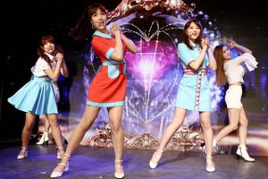 Protester i Sydkorea mod pigegruppen Honey Popcorn, hvis tre medlemmer er aktive i pornoindustrien.