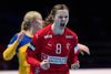Anne Mette Hansen scorede fem mål i den danske sejr. Foto: Lars Poulsen