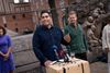 Det nye parti Frie Grønne holder pressemøde på Blågårds Plads på Nørrebro i København mandag den 7. september 2020. Til stede bl.a Sikandar Siddique (politisk leder), Uffe Elbæk, Susanne Zimmer, Niko Grünfeld .. (Foto: Liselotte Sabroe/Ritzau Scanpix)