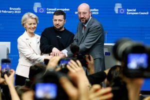 Ukraine ønsker at blive medlem af EU, og det vil ske, siger Volodymyr Zelenskyj på EU-topmøde i Bruxelles.