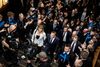 Venstre tabte mere end hver fjerde stemme fra valget i 2011, men Dansk Folkeparti gik frem til 21,1 pct. af stemmerne, og så var der blåt flertal i Danmark. Lars Løkke Rasmussen blev statsminister for en ren V-regering. Foto: Casper Dalhoff