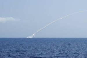 Den russiske flåde har med succes ramt et testmål i Det Japanske Hav med to krydsermissiler, oplyses det.