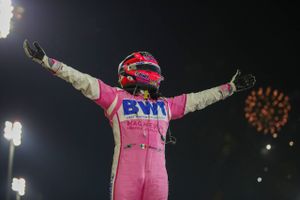 I november vandt Sergio Perez for første gang et Formel 1-grandprix, da han sejrede i Bahrain. Foto: Bryn Lennon/AFP