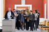 Margrethe Vestager ankommer til Christiansborg.