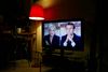 Marine Le Pen og Emmanuel Macron, der kæmper om præsidentposten i Frankrig, tørnede onsdag aften sammen i en længe ventet tv-debat. Foto: Laurent Cipriani/AP.