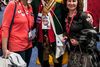 Tea Party-stifter og tilhænger af Ted Cruz, William Temple, er et populært selfie-objekt, når han optræder i sin uniform fra 1700-tallet på den konservative CPAC-konference uden for Washington. Foto: Jørgen Ullerup