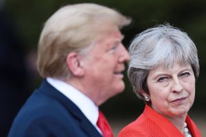 Theresa May kan se frem til kritik fra Donald Trump, når denne ankommer på statsbesøg. Arkivfoto: JACK TAYLOR/Ritzau Scanpix
  