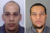 Brødrene Chérif Kouachi (t.v.) og Saïd Kouachi (t.h.) formåede at flygte efter deres massakre mod Charlie Hebdo-redaktionen. I to dage var de på flugt, før franske specialstyrker opsporede dem og dræbte dem. Foto: Fransk politi via AFP