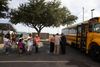 Beboere i Corpus Christi, Texas, evakueres til San Antonio forud for uvejret. Foto: Courtney Sacco/AP