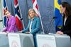 Danmark giver sammen med Norge og Island sikkerhedsforsikringer til Sverige og Finland, mens de to lande venter på at blive optaget i forsvarsalliancen Nato. Foto: Martin Sylvest/Ritzau Scanpix 2022