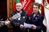 Overenskomstforhandlinger i Forligsinstitutionen fortsætter fredag. Anders Bondo Christensen og Grete Christensen, formand for Dansk Sygeplejeråd skal endnu engang sidde over for de offentlige arbejdsgiveder. Foto: Uffe Weng/Ritzau Scanpix