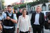 Direktør for Skattestyrelsen Merete Agergaard og skatteminister Morten Bødskov ved Skattestyrelsen på Østerbro i København, onsdag den 7. august 2019. Tirsdag aften fik politiet meldinger om en kraftig eksplosion i nærheden af Nordhavn Station. Politiet bekræfter, at der har været tale om en kraftig eksplosion foran Skattestyrelsen.. (Foto: Olafur Steinar Gestsson/Ritzau Scanpix)