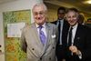 Prins Henrik indvier nye børnehaveklasser på Prins Henriks Skole i København. Til højre ses Frankrigs ambassadør i Danmark, François Zimeray. Arkivfoto: Philip Davali/Polfoto