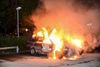Siden 1. juni har der været 134 bilbrande i Stockholm, 43 i Göteborg og 108 i Malmø. Arkivfoto. Fredrik Sandberg