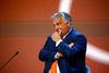 FILE PHOTO: Hungarian Prime Minister Viktor Orban reacts during the Bled Strategic Forum, in Bled, Slovenia August 31, 2020. REUTERS/Borut Zivulovic/File Photo