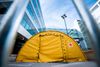 På Karolisnka Hospital i Sverige giver man fotsat klorokin til de sygeste covid-19-patienter, mens man på flere sygehuse i det sydlige Sverige er stoppe pga. frygten for bivirkninger. Foto: Jonathan Nackstrand/AFP