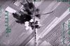 Et billede af et russisk luftangreb ved Aleppo i Syrien.