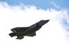 F-35-kampfly og F-16-kampfly fløj onsdag over Flyvestation Skrydstrup i Forsvarets støjtest. Foto: Mads Claus Rasmussen/Ritzau Scanpix
