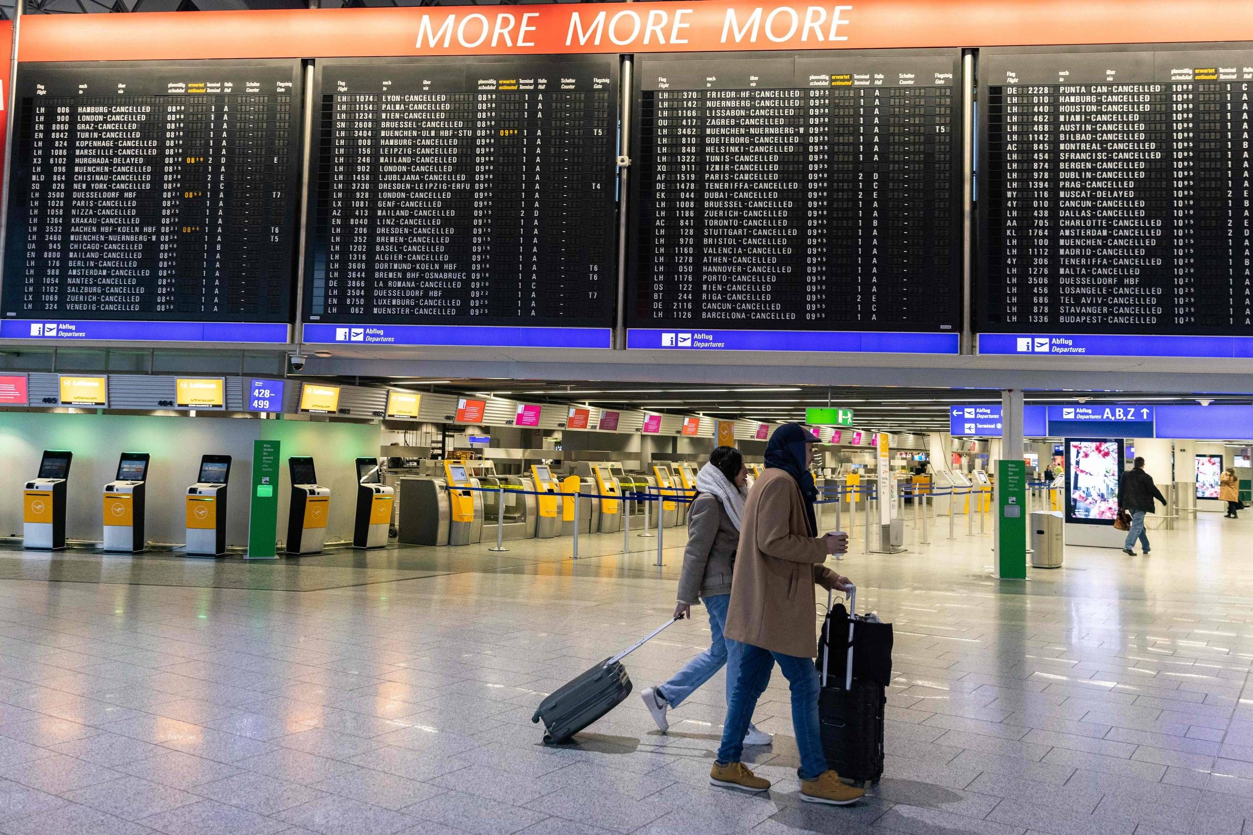 passagerer kan blive påvirket tysk lufthavnsstrejke