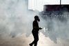En tyrkisk dreng har ligget på sygehuset, siden han blev ramt af en tåregasgranat, som blev affyret af politiet under folkelige demonstrationer i juni i Istanbul.