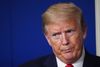 USA's præsident, Donald Trump, under et af sine daglige pressemøder om coronakrisen. Foto: Mandel Ngan/AFP