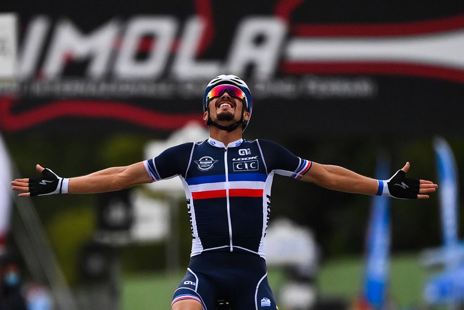 Byen Faktisk ungdomskriminalitet Franske Alaphilippe er ny verdensmester i cykling