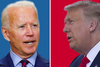 Joe Biden og Donald Trump kæmper om at blive USA's præsident.
