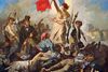 ”Friheden fører folket” er et symbol på Den Franske Revolution malet af Eugene Delacroix. Foto: AP