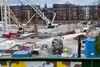 Ved metrobyggeriet i Nørrebroparken arbejdes der døgnet rundt.