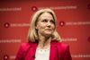 Helle Thorning-Schmidt ved sit seneste socialdemokratiske landsmøde i 2014.