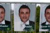 Valgplakater, der agiterer for De Konservatives Naser Khader, er blandt dem, der har været udsat for hærværk. Foto: Katrine Marie Kragh