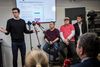 Uber's talsmand i Danmark, Kristian Agerbo (tv), forklarede tirsdag, at den nye taxilov var mere, end Uber kunne holde til. Arkivfoto: Stine Bidstrup